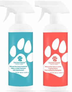 Herbal Home Pet Potty Training 500 ML And Pet Area Freshener 500 ML Deodorizer