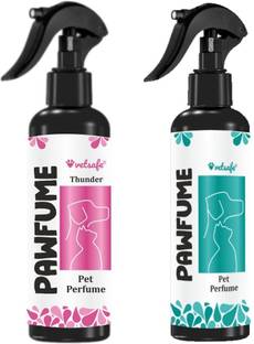 VetSafe Pet Perfume Spray for Dogs and Cats - Fresh Baby Love and Thunder Fresh Scent Deodorizer