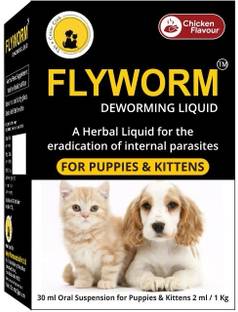 Tail & Collar Club Flyworm herbal deworming syrup for puppies & kittens 30ml Pet Dewormer