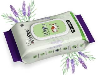 puppee WIPE ME Pet Wipes 48 Pulls Sanitising Skin Grooming Anti-Bacterial Wet Wipes Pet Ear Eye Wipes
