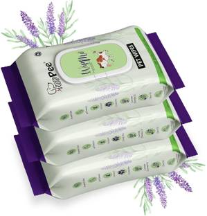 puppee WIPE ME Pet Wipes Pulls Sanitising Skin Grooming Anti-Bacterial Wet Wipes Pet Ear Eye Wipes