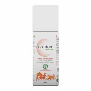 Caredom Heal Pet Veterinary Herbal Spray for All Types of Skin Problems for Pets 100ml Pet First Aid Kit
