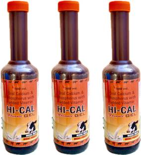 EOB Calcium Gel phosphorus with vitamin for Animals Pack of 3 0.9 kg (3x0.3 kg) Wet Adult Cow Food