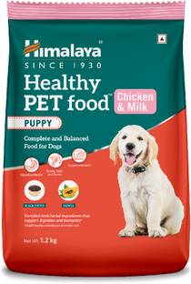 HIMALAYA Healthy Puppy Dry Dog Food, Chicken & Milk I Helps Digestion, Growth, Immunity Chicken 1.2 kg Dry Young Puppy Food