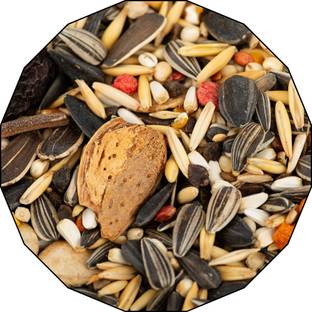Birddy Seeds Grey Parrot, Sun Conure, Macaw, Alexander Bird Food Nuts 0.45 kg Dry Adult Bird Food