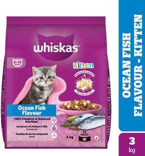 Whiskas (2-12 Months) Fish 3 kg Dry Young Kitten Food