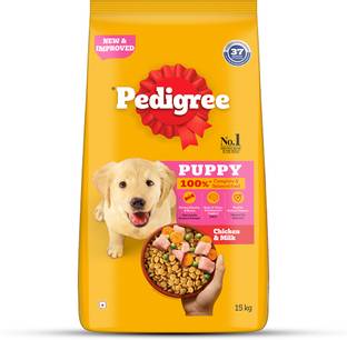 PEDIGREE Puppy Chicken, Milk 15 kg Dry Young Dog Food