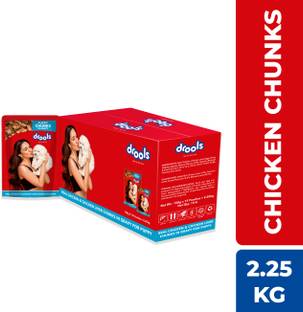 Drools Chunks in gravy for Puppy - Chicken Liver and Real Chicken 2.25 kg (15x0.15 kg) Wet Young Dog Food