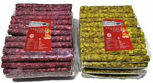 Bones UP Dog Chew Chicken & Mutton Stick 2 x (450 gm) - 900 gram, Dog Sticks, Dog Snacks Chicken, Mutton 0.9 kg Dry Young, Adult Dog Food