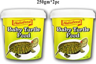 Hallofeed BABY TURTLE FOOD,500gm (2*250gm) FOR ALL BABY TURTLE. Fish 0.5 kg Dry Young, New Born Turtle Food