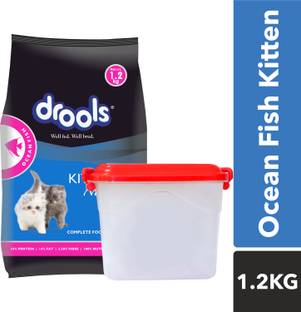 Drools With Container Ocean Fish 1.2 kg Dry Young Cat Food