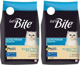 Let's bite Active Persian Ocean Fish 2 Kg (2x1 Kg) Dry Adult Cat Food