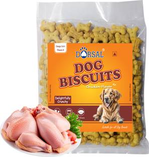 DORSAL Dog Biscuits 500gm Pack, chicken flavor Chicken Dog Treat