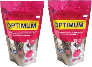 Optimum 200g (Pack of 2) Fish Food 0.4 kg (2x0.2 kg) Dry Adult Fish Food