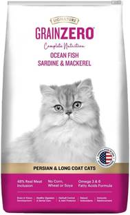 SIGNATURE Grain Zero Signature Persian And Long Coat Cat Dry Food Fish 1.2 kg (2x0.6 kg) Dry Adult Cat Food