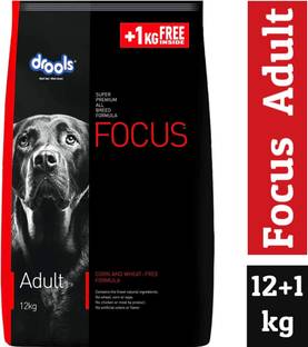 Drools Focus Super Premium Adult 12 kg (1 kg Free inside) Chicken 12 kg Dry Adult, Senior Dog Food