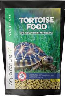 Aquanature Tortoise Food with Added Vitamins & Minerals Veg Sticks High Fiber (250g) 0.25 kg Dry Adult, New Born, Senior, Young Fish Food