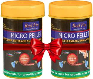 STAR FARMS Red Fin Micro , Daily Nutrition, 53% Protein, All Fish, bundle offer 0.06 kg (2x0.03 kg) Dry Adult, New Born, Young, Senior Fish Food