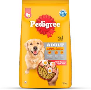 PEDIGREE 100% Nutrition Chicken, Egg, Rice 10 kg Dry Adult Dog Food