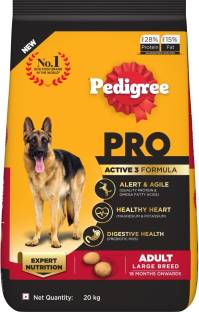 PEDIGREE PRO Adult Large Breed, (18 Months Onwards), 20 kg Dry Adult Dog Food
