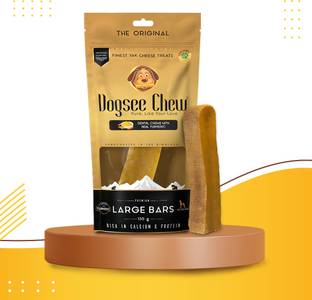 Dogsee Chew Turmeric Large Bars: Long-Lasting Dental Chews for Large Dogs Milk 0.14 kg Dry Adult Dog Food