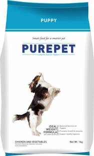 purepet Chicken and Vegetable 1 kg Dry Young Dog Food