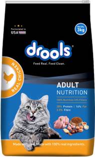 Drools Real Chicken 3 kg Dry Adult Cat Food