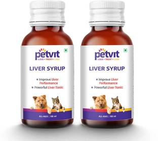 Petvit Liver Syrup 0.1 kg (2x0.05 kg) Wet Adult, Young, New Born Dog & Puppy Food