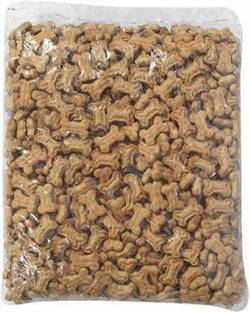 BRAINY PETS Dog Puppy Real Chicken Flavour Freshly Oven Baked Biscuits 1kg Chicken 1 kg Dry Adult, Senior, Young Dog Food