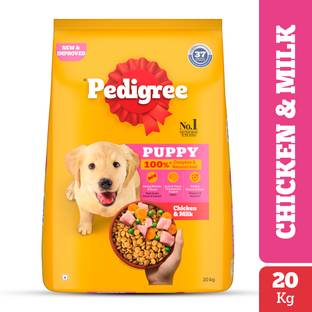 PEDIGREE 100% Nutrition Chicken, Milk 20 kg Dry Young Puppy Food