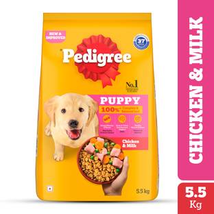 PEDIGREE 100% Nutrition Chicken, Milk 5.5 kg Dry Young Puppy Food