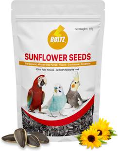 BOLTZ Striped Premium Sunflower Seeds 1 kg Dry Adult Bird Food