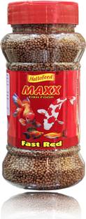 Hallofeed MAXX -100 Gm (FAST RED FISH FOOD) Fish 0.1 kg Dry Adult Fish Food