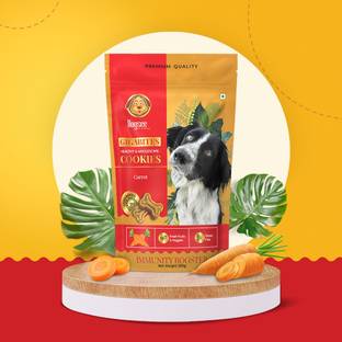 Dogsee Gigabites - Healthy Veg Carrot Cookies for Dogs Vegetable 0.3 kg Dry Adult Dog Food
