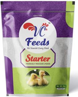 VC Feeds |Starter| Ideal for Broiler,Layer,Rooster,Country,Duck,Quail,Turkey,Emu. Spice 3 kg Dry Young Bird Food