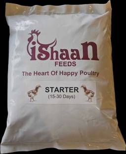 Ishaan ( Starter Feed) Ideal for Broiler, Layer, Country, Rooster,Duck,Qual,Turkey,Emu. Spice 3 kg Dry Young Bird Food