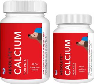 Drools Calcium Tablets, Combo of 50 & 18 Pcs, Supports Strong Bones & Teeth, Chicken 68 kg (2x34 kg) Dry Adult, Senior, Young Dog Food