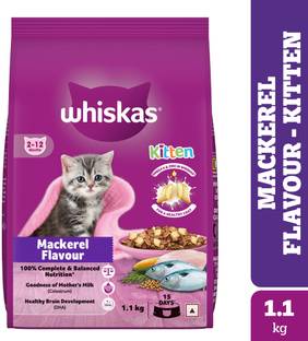 Whiskas (2-12 Months) Mackeral 1.1 kg Dry Young Kitten Food