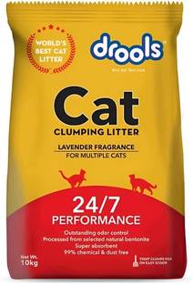 Drools clumping cat litter lavender fragrance bentonite Fruit 10 kg Dry Adult, Senior, Young Cat Food