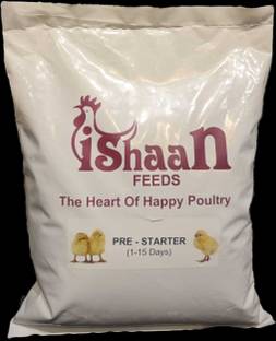 Ishaan ( Pre Starter Feed) Ideal for Broiler,Layer,Country,Rooster,Duck,Qual,Turkey,Emu Spice 2 kg Dry New Born Bird Food