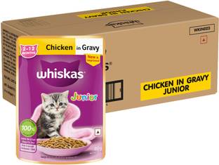 Whiskas (2-12 Months) Chicken 4.48 kg (56x0.08 kg) Wet Young Kitten Food