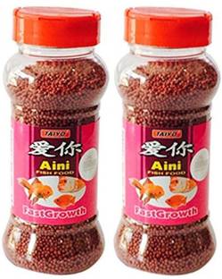 TAIYO Aini Fast Growth 60g (Pack of 2) 0.12 kg (2x0.06 kg) Dry New Born, Adult, Young, Senior Fish Food