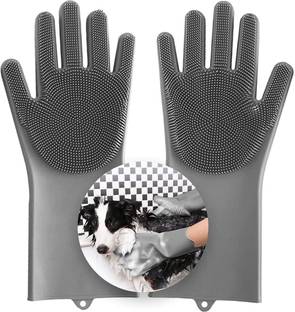 NDKART Magic Pet Grooming Gloves Dog Bathing Scrubber Gloves, Grooming Gloves for Dog, Cat