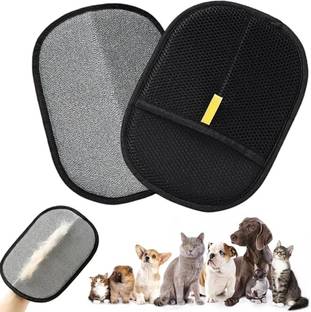 DEVAM ENTERPRISE Pet Hair Removal Gloves Static Hair Catcher Mitt for Dogs Cats Grooming Gloves for Dog & Cat