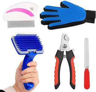PSK PET MART Grooming Gloves for Dog & Cat