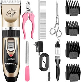 Ekaksh Automatic Rechargeable Pet Hair Trimmer for Dogs,Cats Grooming Machine Gold Pet Hair Trimmer