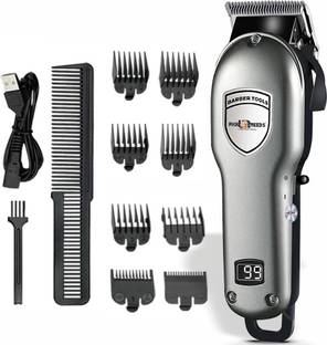 Pick Ur Needs Rechargeable Professional Hair Clipper/Trimmer Barber Tool With LED Display 6W  Shaver For Men