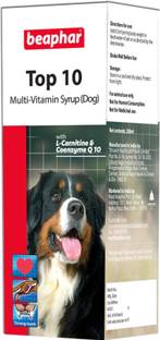 Beaphar TOP 10 Multivitamin Syrup for Dogs Pet Health Supplements