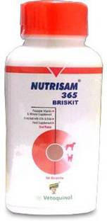 Vetoquinol NUTRISAM 365 BRISKIT 50 Tabs For Dogs and Cats Pet Health Supplements