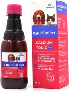 MANKIND Calcimust pet syp for Dog & Cat pack of 1 Pet Health Supplements
